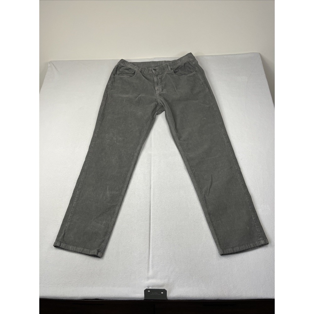 BearBottom 5 Pocket Relaxed Fit Pants Moss Gray Corduroy XL Mens 32 Inseam